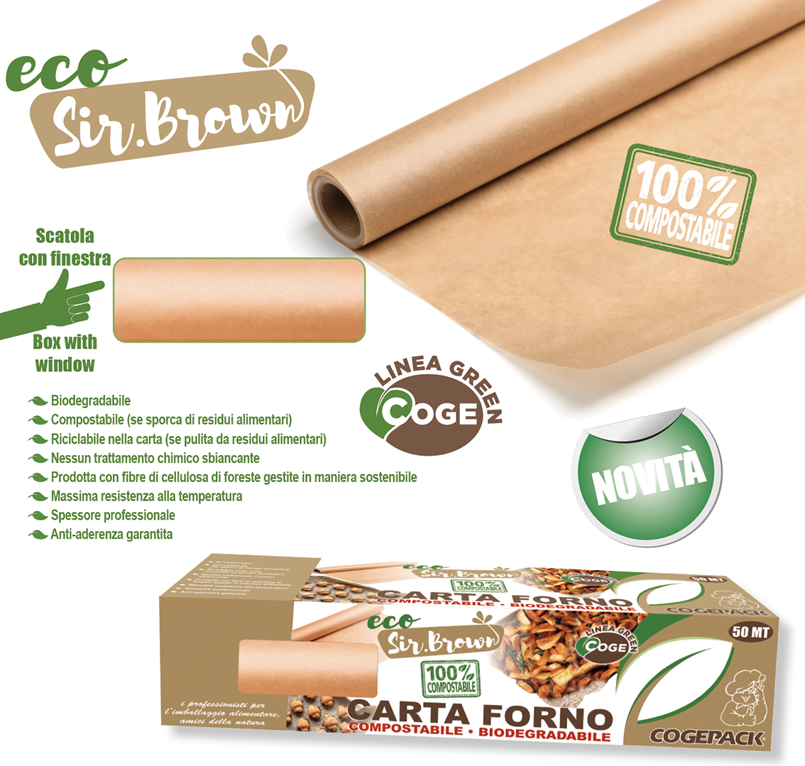 Rotoli Carta Forno Compostabile - Riciclabile Archivi - Cogepack